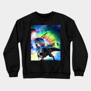Digital Space Dinosaurs Crewneck Sweatshirt